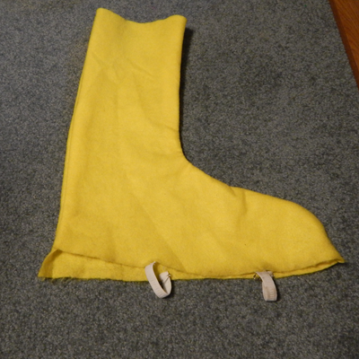 yellow shoe covers costume